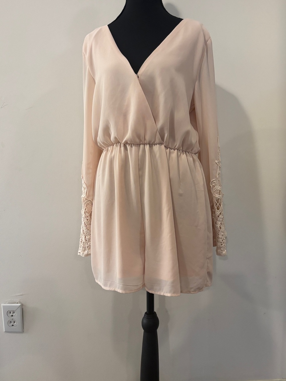 Forever 21 Blush Pink Surplice Romper